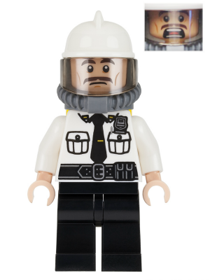 LEGO Minifigure-Security Guard, Fire Helmet-Super Heroes / The LEGO Batman Movie-sh320-Creative Brick Builders